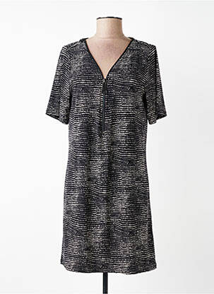 Robe courte manches courtes manches courtes noir FILLE A SUIVRE femme