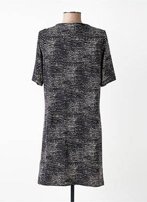 Robe courte manches courtes manches courtes noir FILLE A SUIVRE femme
