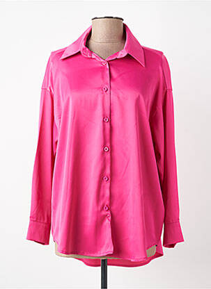Chemisier coupe fluide manches longues rose AISABELLE femme