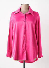 Chemisier coupe fluide manches longues rose AISABELLE femme