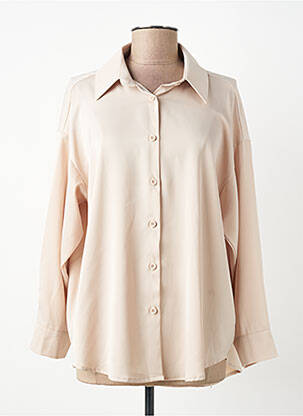 Chemisier coupe fluide manches longues beige AISABELLE femme