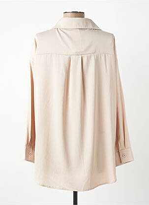 Chemisier coupe fluide manches longues beige AISABELLE femme