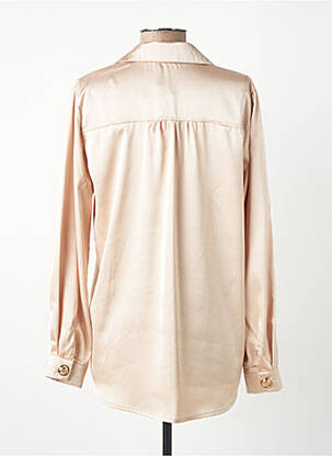 Chemisier coupe fluide manches longues beige UNIGIRL femme