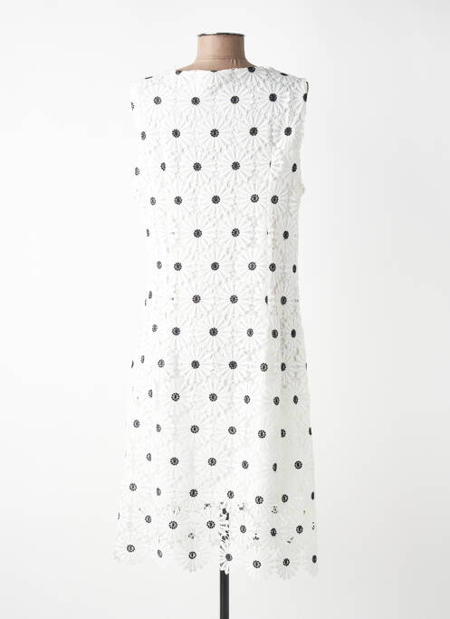 Robe mi-longue imprimé fantaisie sans manche blanc SWEET MISS femme