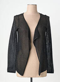 Gilet manches longues coupe cintrée noir JUS D'ORANGE femme