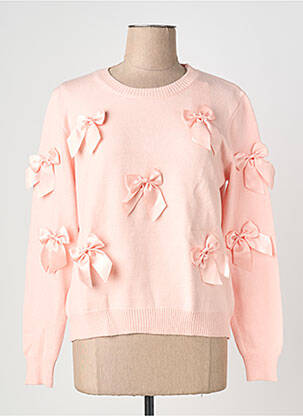 Pull coupe cintrée manches longues rose M&G MONOGRAM femme