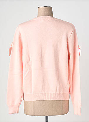 Pull coupe cintrée manches longues rose M&G MONOGRAM femme