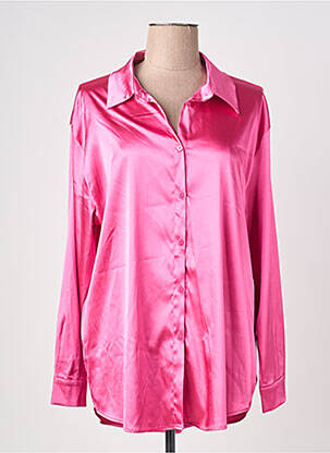 Chemisier coupe droite manches longues rose DODO femme