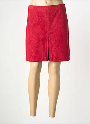 Jupe courte coupe droite rouge JUS D'ORANGE femme