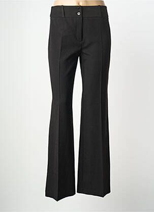 Pantalon droit stretch taille normale noir HIPPOCAMPE femme