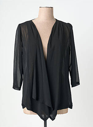 Veste casual coupe droite noir JIMIKA femme