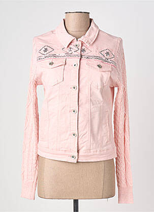 Veste casual col chemisier rose ONADO femme