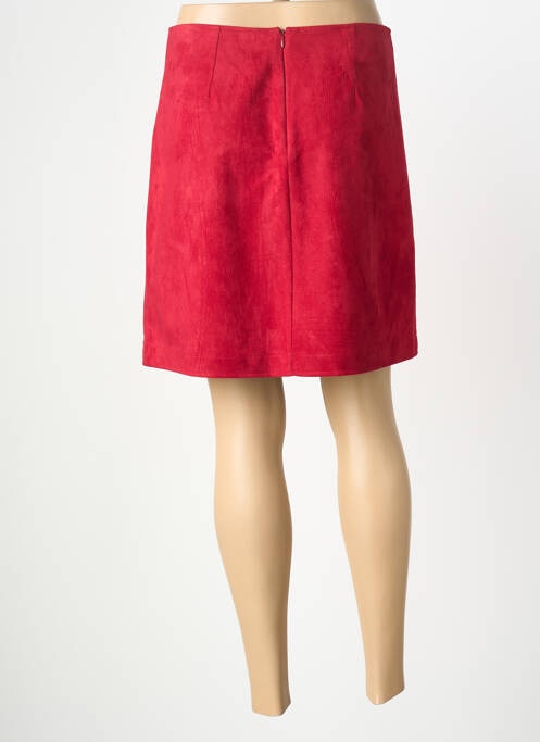 Jupe courte coupe droite rouge JUS D'ORANGE femme