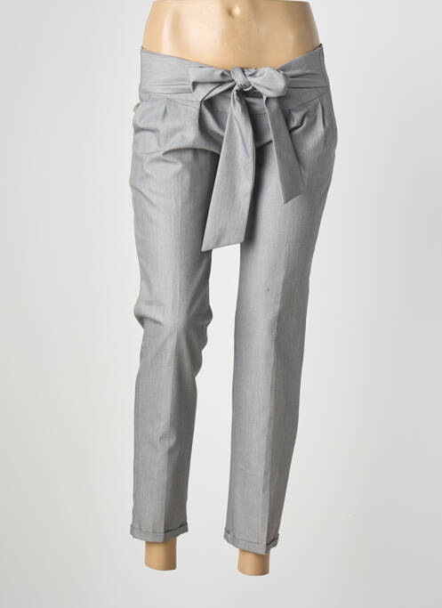 Pantalon 7/8 stretch gris HIPPOCAMPE femme
