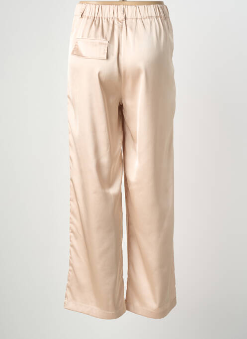 Pantalon large fermeture zippée sous rabat boutonné taille normale beige UNIGIRL femme