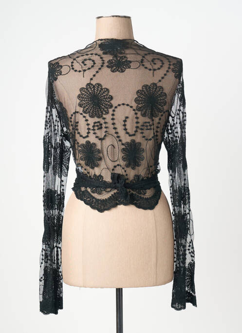 Top coupe cintrée manches longues noir ADA GATTI femme