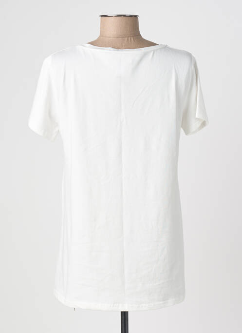 T-shirt coupe droite manches courtes blanc VINTAGE DRESSING femme