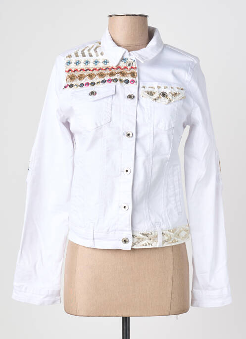 Veste casual col chemisier blanc ZAC & ZOE femme