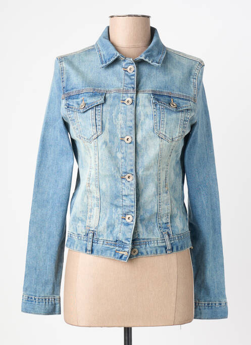 Veste casual col chemisier bleu ONADO femme