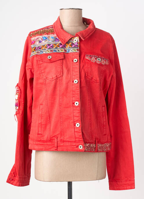 Veste casual col chemisier rouge ZAC & ZOE femme