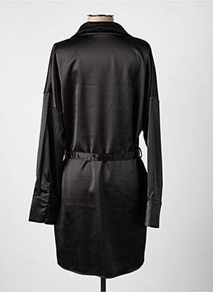 Robe courte manches longues manches longues noir ADRIXX femme
