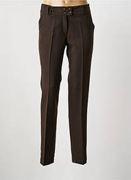 Pantalon slim taille normale taille normale marron ARC EN CIEL femme