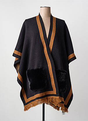 Poncho col v noir MM SWEET femme