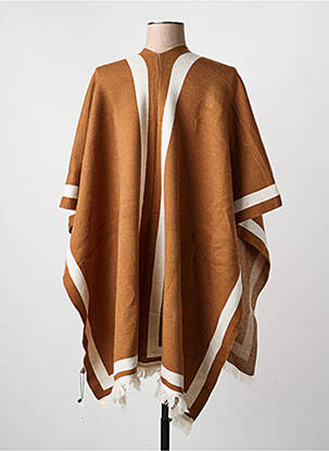Poncho col v marron MM SWEET femme