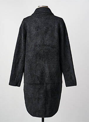 Gilet manches longues maille maille poilu noir J'AIME OLYTO femme