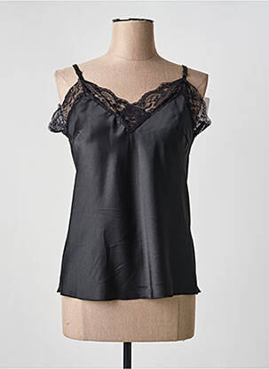 Top manches bretelles ajustables fines bretelles noir VENESSA NUCCI femme
