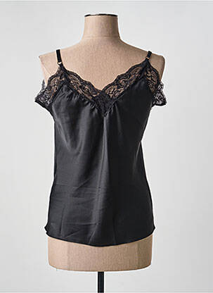 Top manches bretelles ajustables fines bretelles noir VENESSA NUCCI femme
