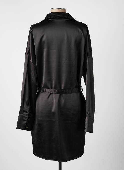 Robe courte manches longues manches longues noir ADRIXX femme