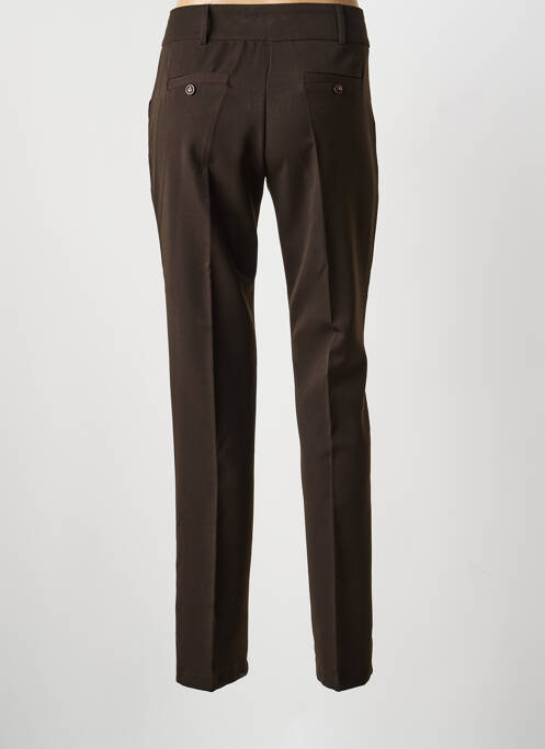 Pantalon slim taille normale taille normale marron ARC EN CIEL femme
