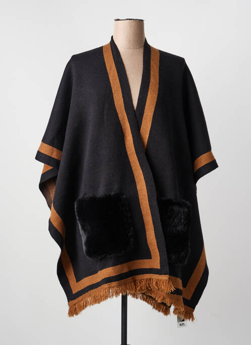 Poncho col v noir MM SWEET femme