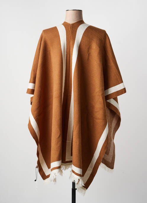 Poncho col v marron MM SWEET femme