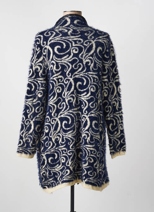 Gilet manches longues stretch bleu DN FASHION femme