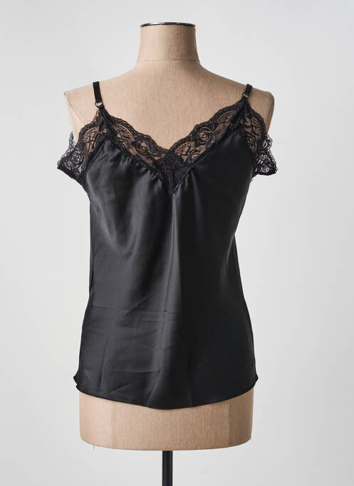 Top manches bretelles ajustables fines bretelles noir VENESSA NUCCI femme