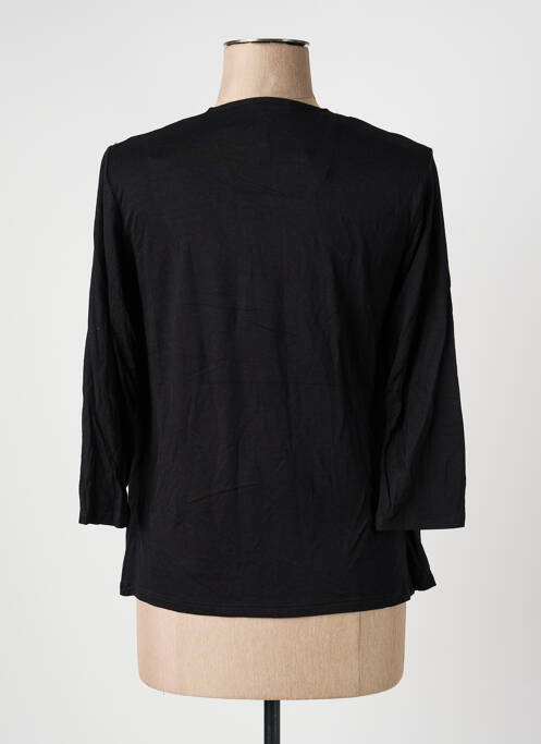 Top stretch manches 3/4 noir PHILDAR femme