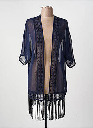 Veste casual coupe droite bleu PHILDAR femme