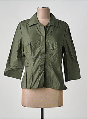 Chemisier coupe cintrée manches longues vert PIMKIE femme