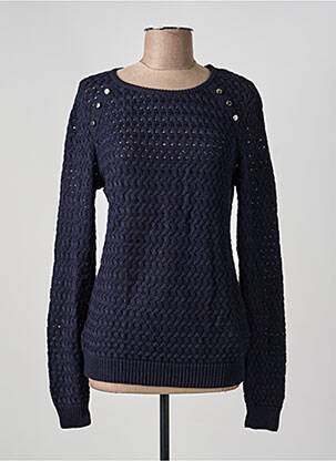 Pull stretch manches longues bleu CACHE CACHE femme