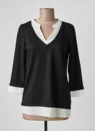 Top stretch manches longues noir PHILDAR femme