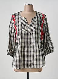 Blouse col rond manches longues noir GRAIN DE MALICE femme