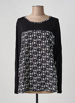 Top stretch manches longues noir PHILDAR femme