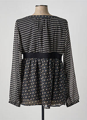 Blouse imprimé fantaisie manches longues noir GRAIN DE MALICE femme