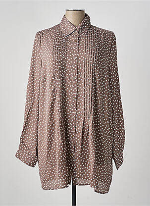 Chemisier tissage crêpe manches longues gris LA REDOUTE femme