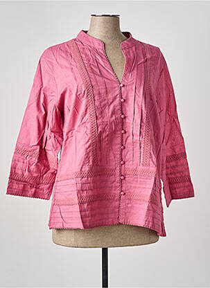 Chemisier coupe cintrée manches longues rose DAMART femme