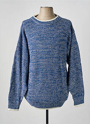 Pull stretch manches longues bleu W.T. BLUE homme