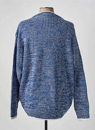 Pull stretch manches longues bleu W.T. BLUE homme