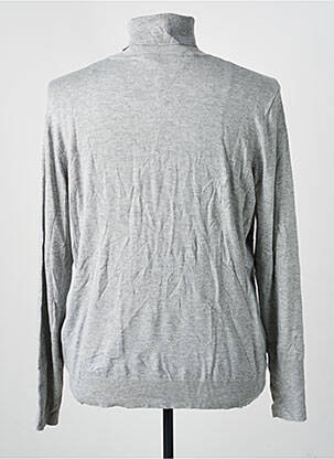 Pull col roulé stretch manches longues gris PHILDAR homme